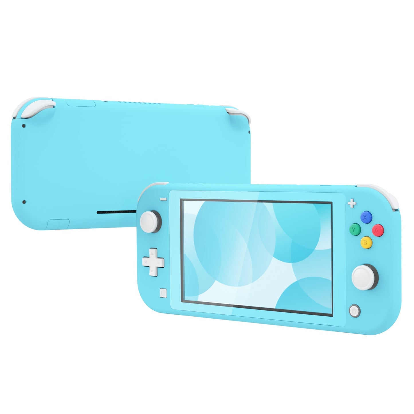 eXtremeRate Retail Soft Touch Heaven Blue DIY Replacement Shell for Nintendo Switch Lite, NSL Handheld Controller Housing with Screen Protector, Custom Case Cover for Nintendo Switch Lite - DLP313