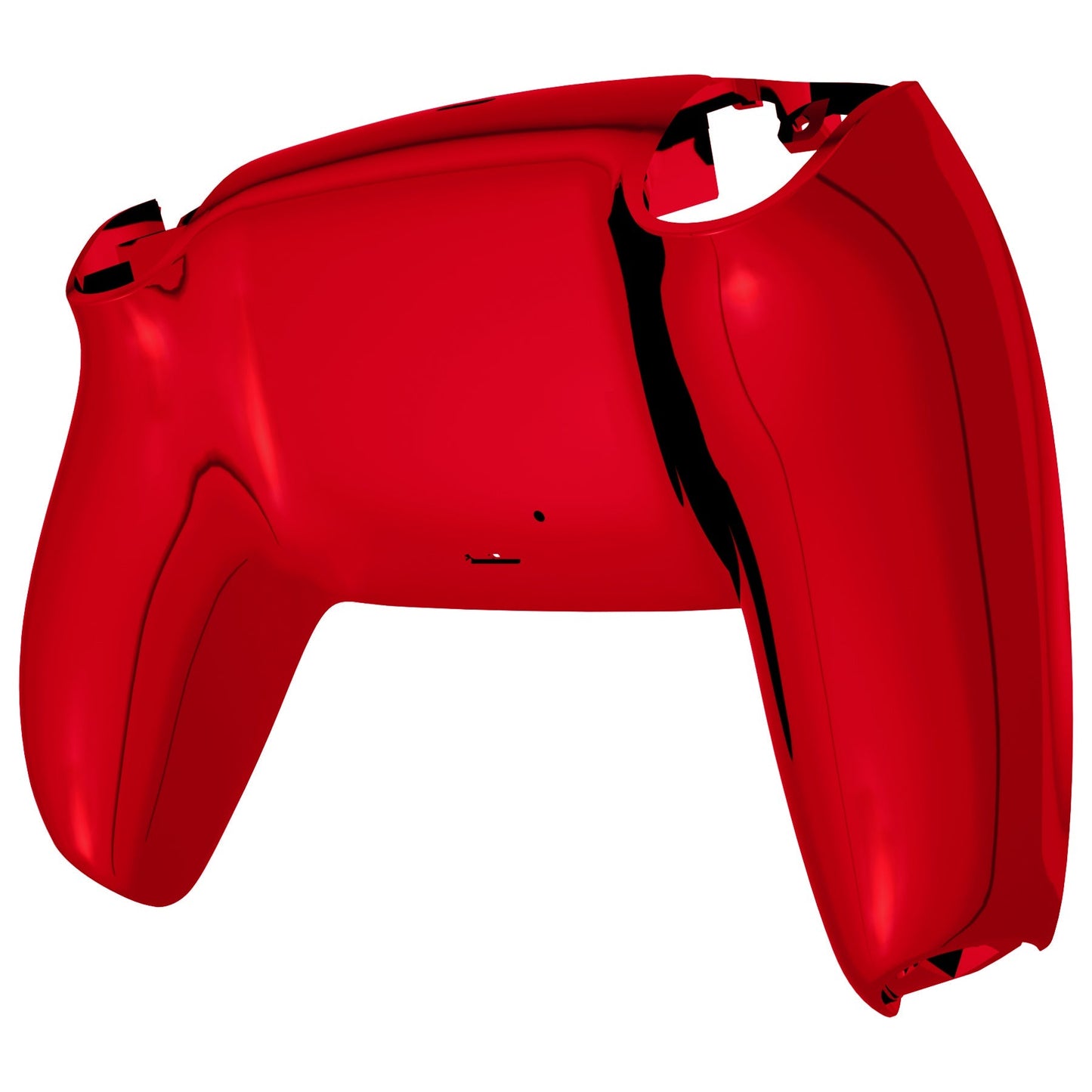 eXtremeRate Retail Chrome Red Glossy Custom Back Housing Bottom Shell Compatible with ps5 Controller, Replacement Back Shell Cover Compatible with ps5 Controller - DPFD4003