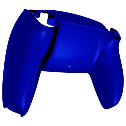 eXtremeRate Retail Chrome Blue Glossy Custom Back Housing Bottom Shell Compatible with ps5 Controller, Replacement Back Shell Cover Compatible with ps5 Controller - DPFD4004