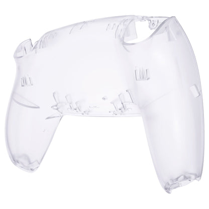 eXtremeRate Retail Clear Custom Back Housing Bottom Shell Compatible with ps5 Controller, Replacement Back Shell Cover Compatible with ps5 Controller - DPFM5001