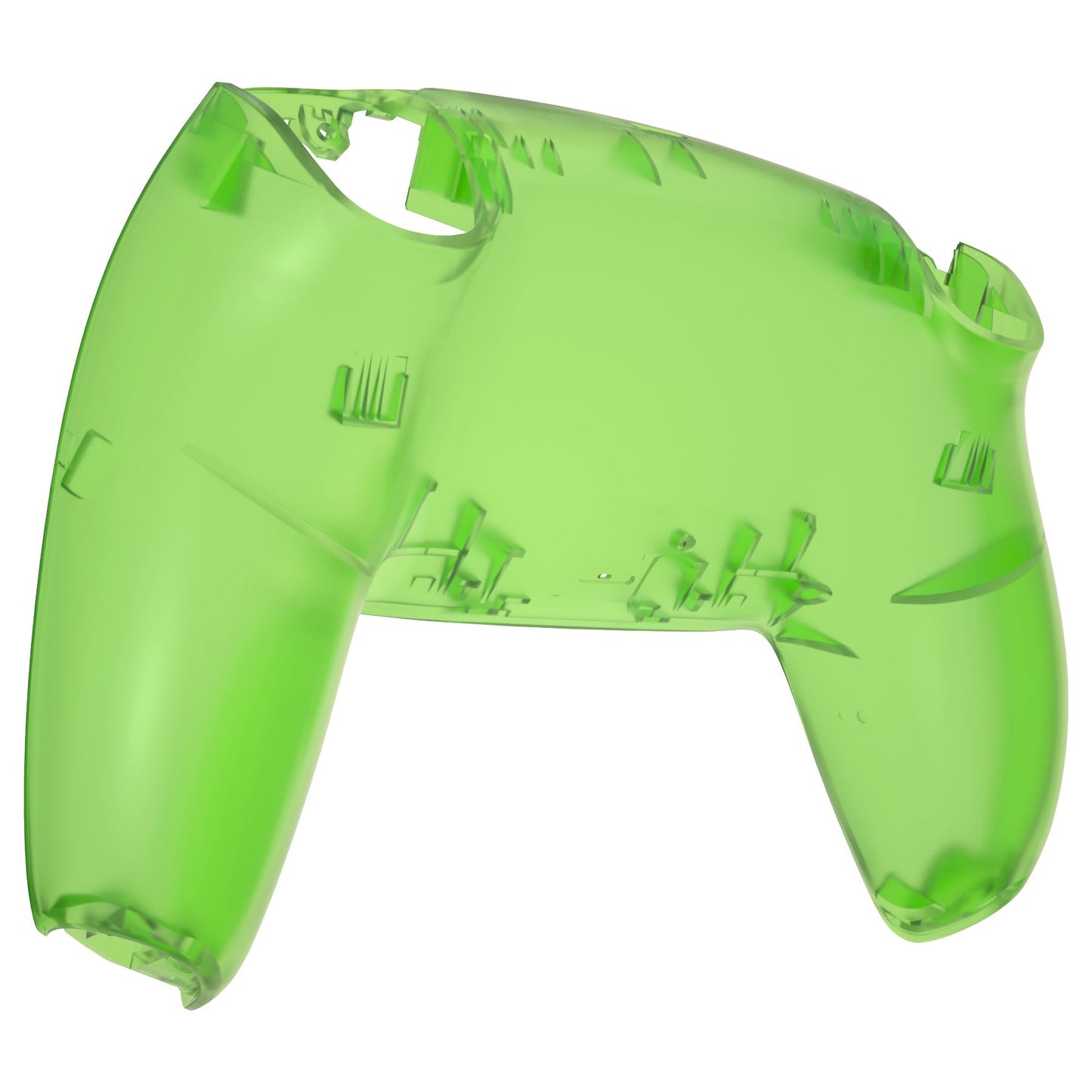 eXtremeRate Retail Clear Green Custom Back Housing Bottom Shell Compatible with ps5 Controller, Replacement Back Shell Cover Compatible with ps5 Controller - DPFM5003