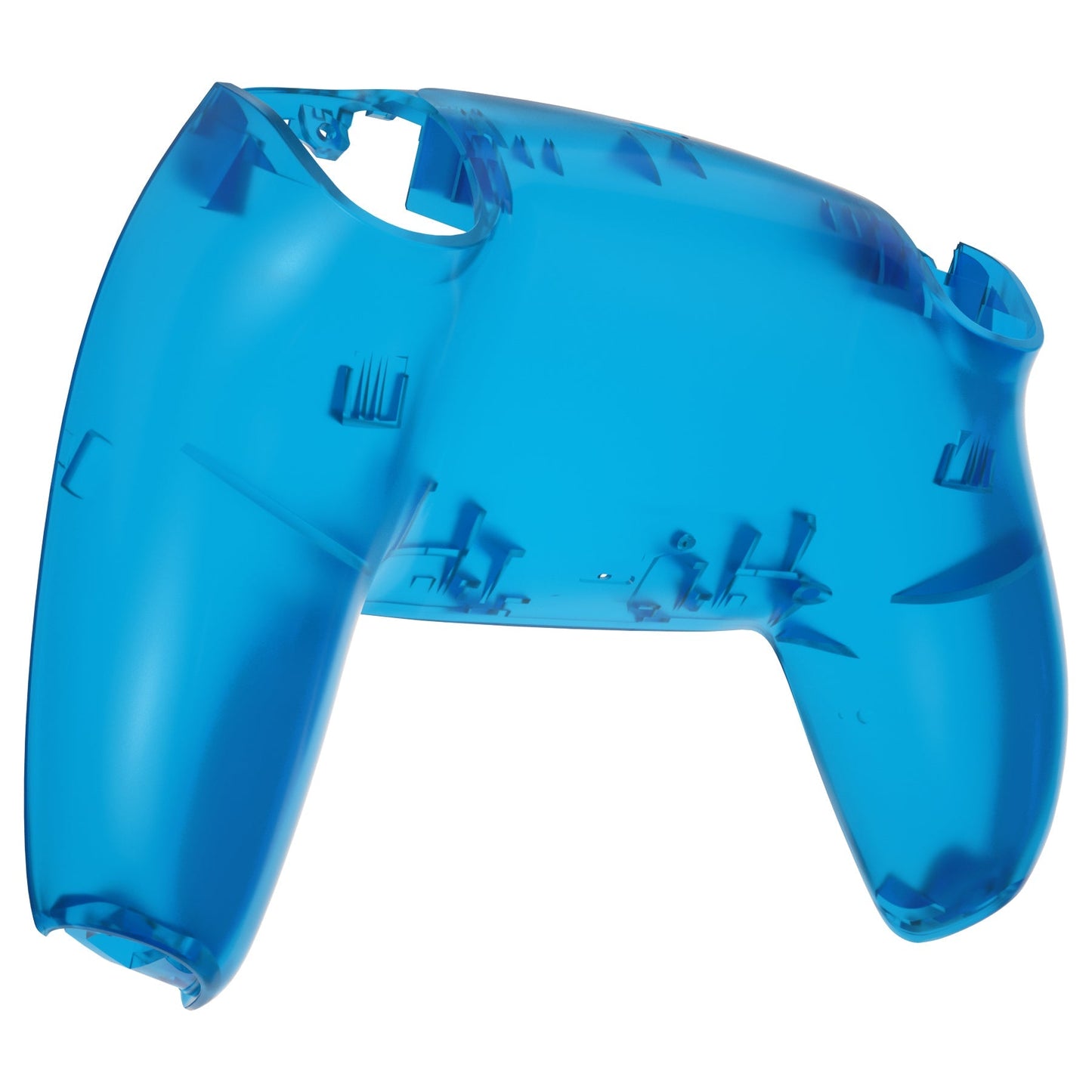 eXtremeRate Retail Clear Blue Custom Back Housing Bottom Shell Compatible with ps5 Controller, Replacement Back Shell Cover Compatible with ps5 Controller - DPFM5004