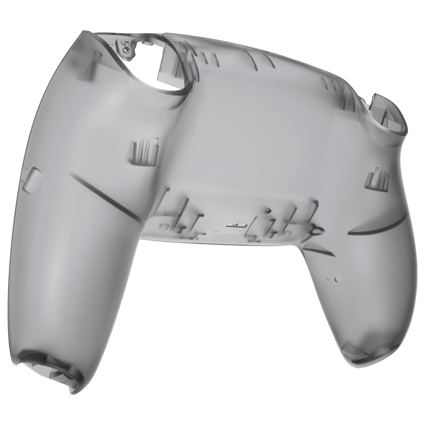 eXtremeRate Retail Clear Black Custom Back Housing Bottom Shell Compatible with ps5 Controller, Replacement Back Shell Cover Compatible with ps5 Controller - DPFM5007