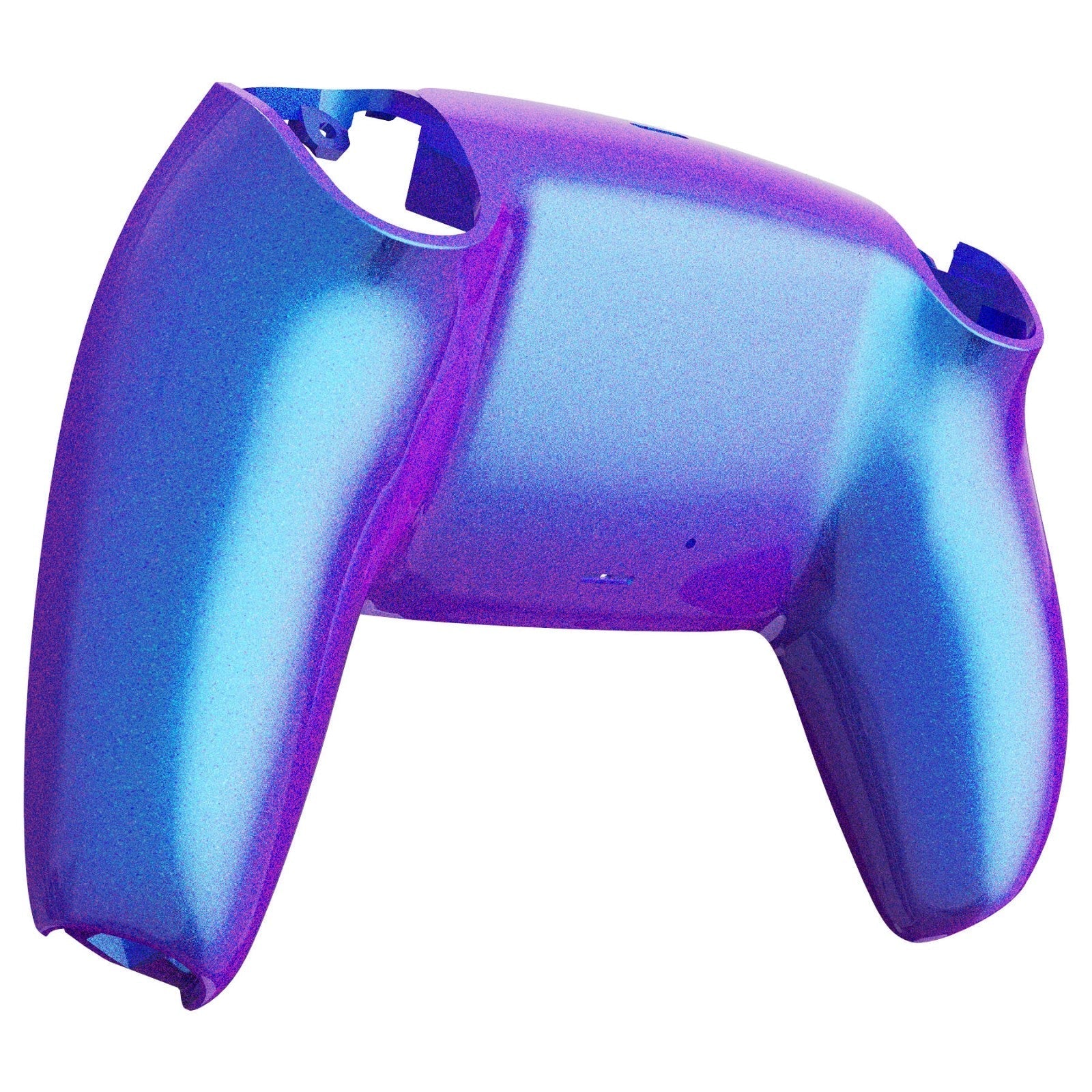 eXtremeRate Retail Chameleon Purple Blue Glossy Custom Back Housing Bottom Shell Compatible with ps5 Controller, Replacement Back Shell Cover Compatible with ps5 Controller - DPFP3001