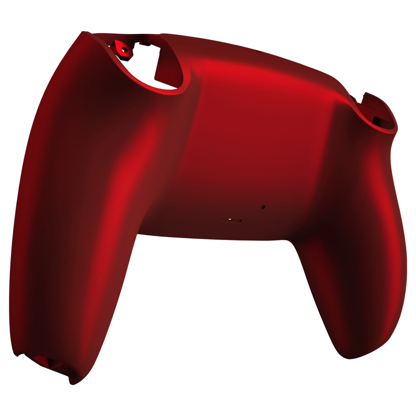 eXtremeRate Retail Scarlet Red Soft Touch Custom Back Housing Bottom Shell Compatible with ps5 Controller, Replacement Back Shell Cover Compatible with ps5 Controller - DPFP3003