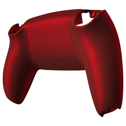 eXtremeRate Retail Scarlet Red Soft Touch Custom Back Housing Bottom Shell Compatible with ps5 Controller, Replacement Back Shell Cover Compatible with ps5 Controller - DPFP3003