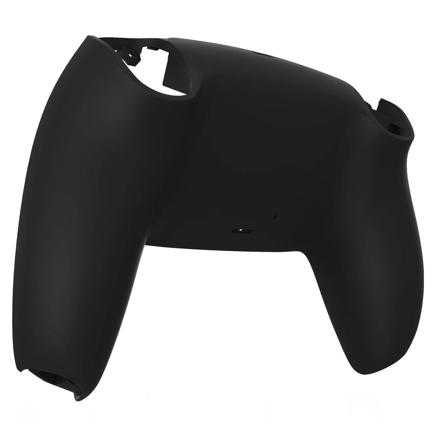 eXtremeRate Retail Black Soft Touch Custom Back Housing Bottom Shell Compatible with ps5 Controller, Replacement Back Shell Cover Compatible with ps5 Controller - DPFP3009