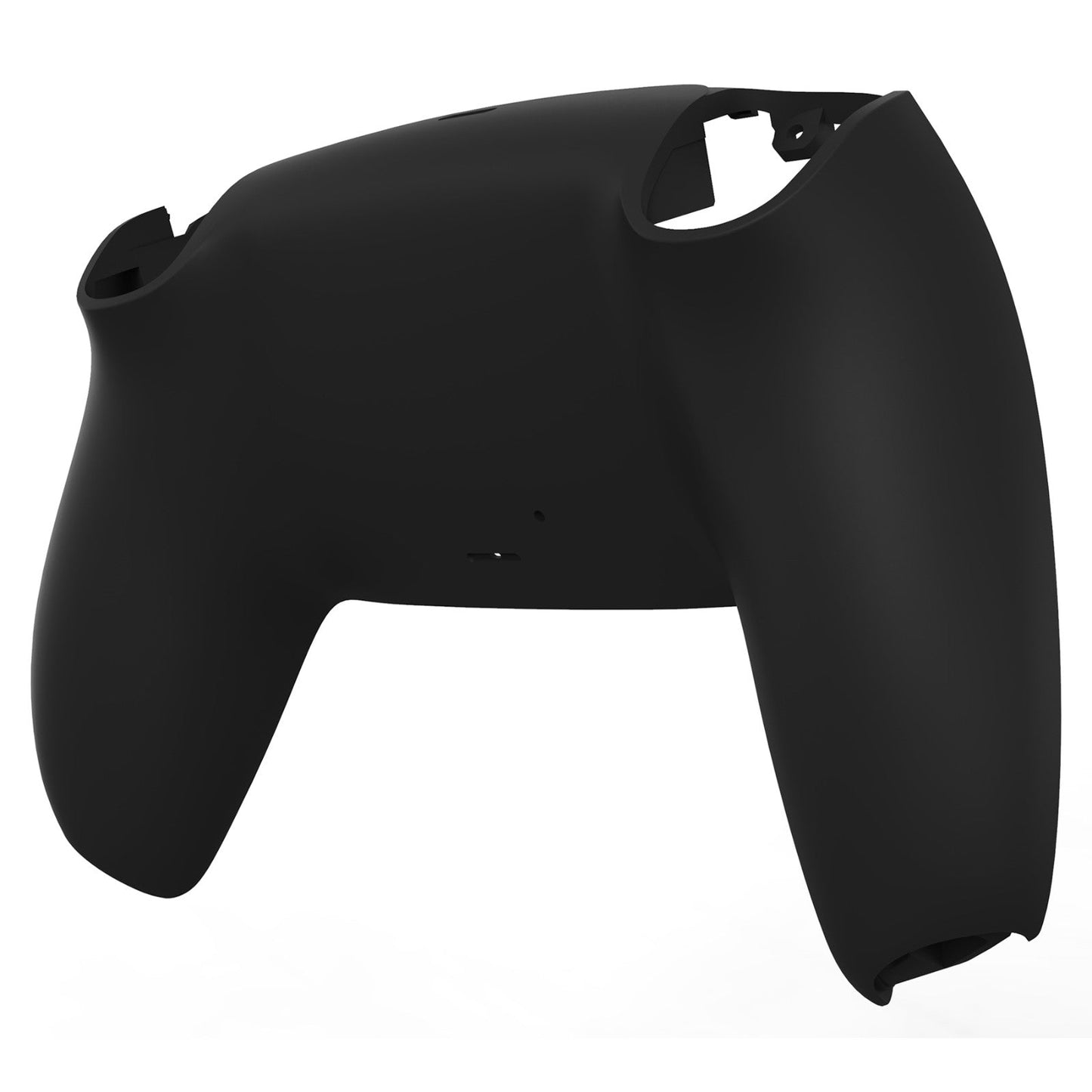 eXtremeRate Retail Black Soft Touch Custom Back Housing Bottom Shell Compatible with ps5 Controller, Replacement Back Shell Cover Compatible with ps5 Controller - DPFP3009