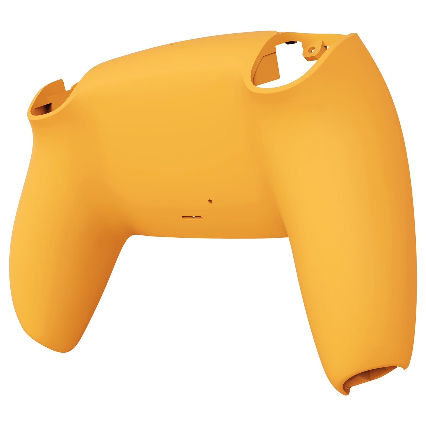 eXtremeRate Retail Caution Yellow Soft Touch Grip Custom Back Housing Bottom Shell Compatible with ps5 Controller, Replacement Back Shell Cover Compatible with ps5 Controller - DPFP3011