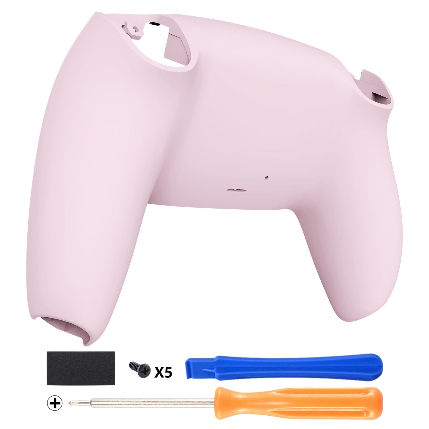 eXtremeRate Replacement Back Housing Bottom Shell Compatible with PS5 Controller - Cherry Blossoms Pink eXtremeRate