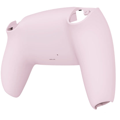 eXtremeRate Retail Cherry Blossoms Pink Soft Touch Grip Custom Back Housing Bottom Shell Compatible with ps5 Controller, Replacement Back Shell Cover Compatible with ps5 Controller - DPFP3012