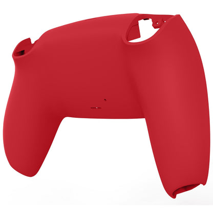 eXtremeRate Retail Passion Red Soft Touch Custom Back Housing Bottom Shell Compatible with ps5 Controller, Replacement Back Shell Cover Compatible with ps5 Controller - DPFP3027