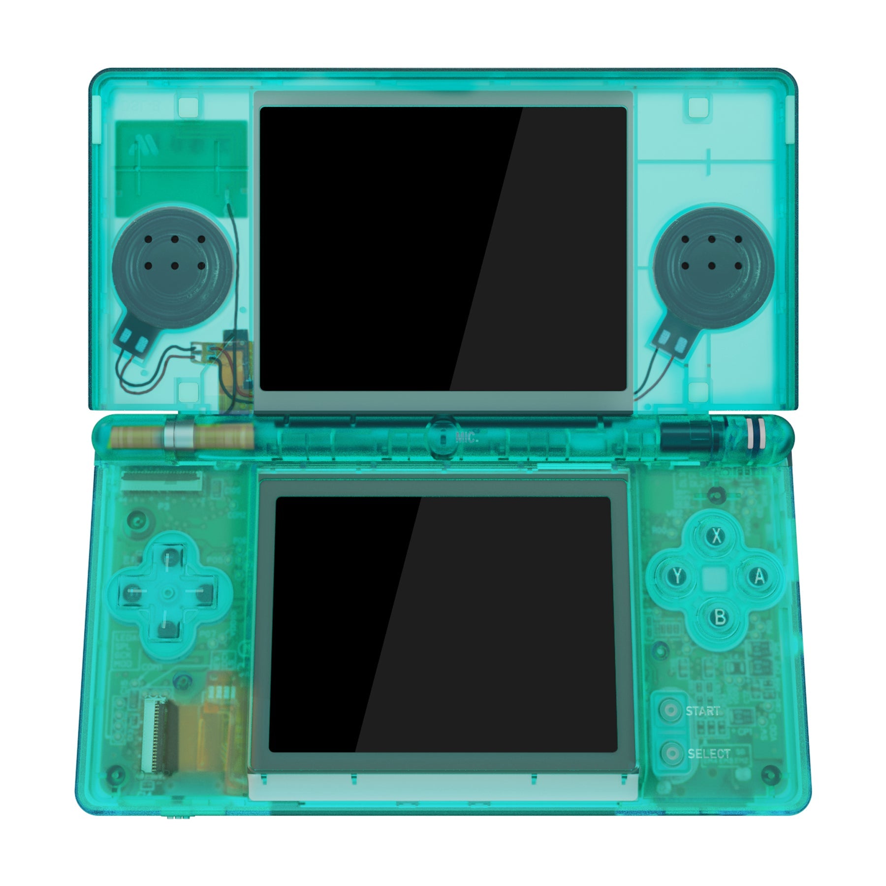 eXtremeRate Retail Emerald Green Replacement Full Housing Shell for Nintendo DS Lite, Custom Handheld Console Case Cover with Buttons, Screen Lens for Nintendo DS Lite NDSL - Console NOT Included - DSLM5003