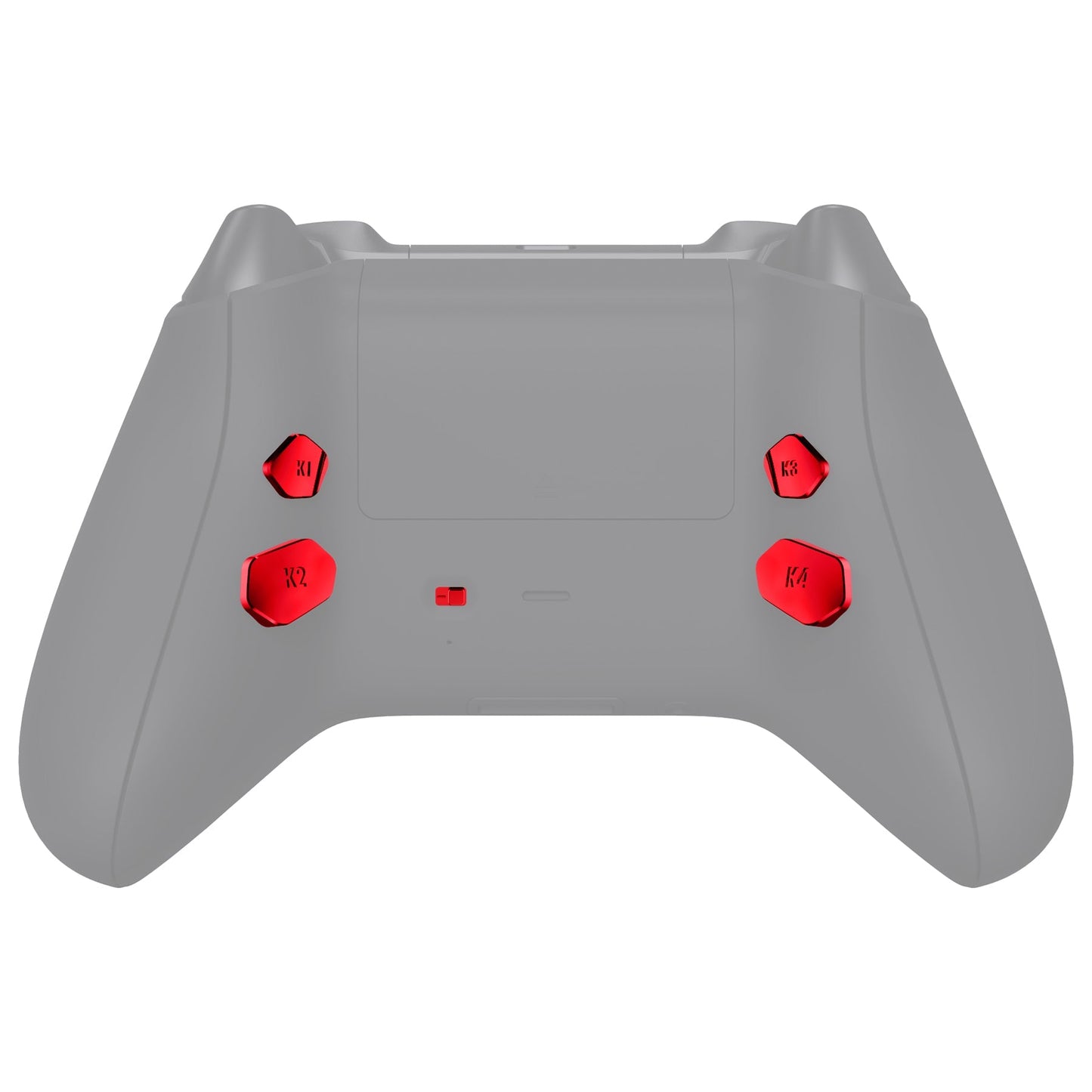 eXtremeRate Retail Chrome Red Replacement Redesigned K1 K2 K3 K4 Back Buttons Paddles & Toggle Switch for Xbox Series X/S Controller eXtremerate Hope Remap Kit - Controller & Hope Remap Board NOT Included - DX3D4003