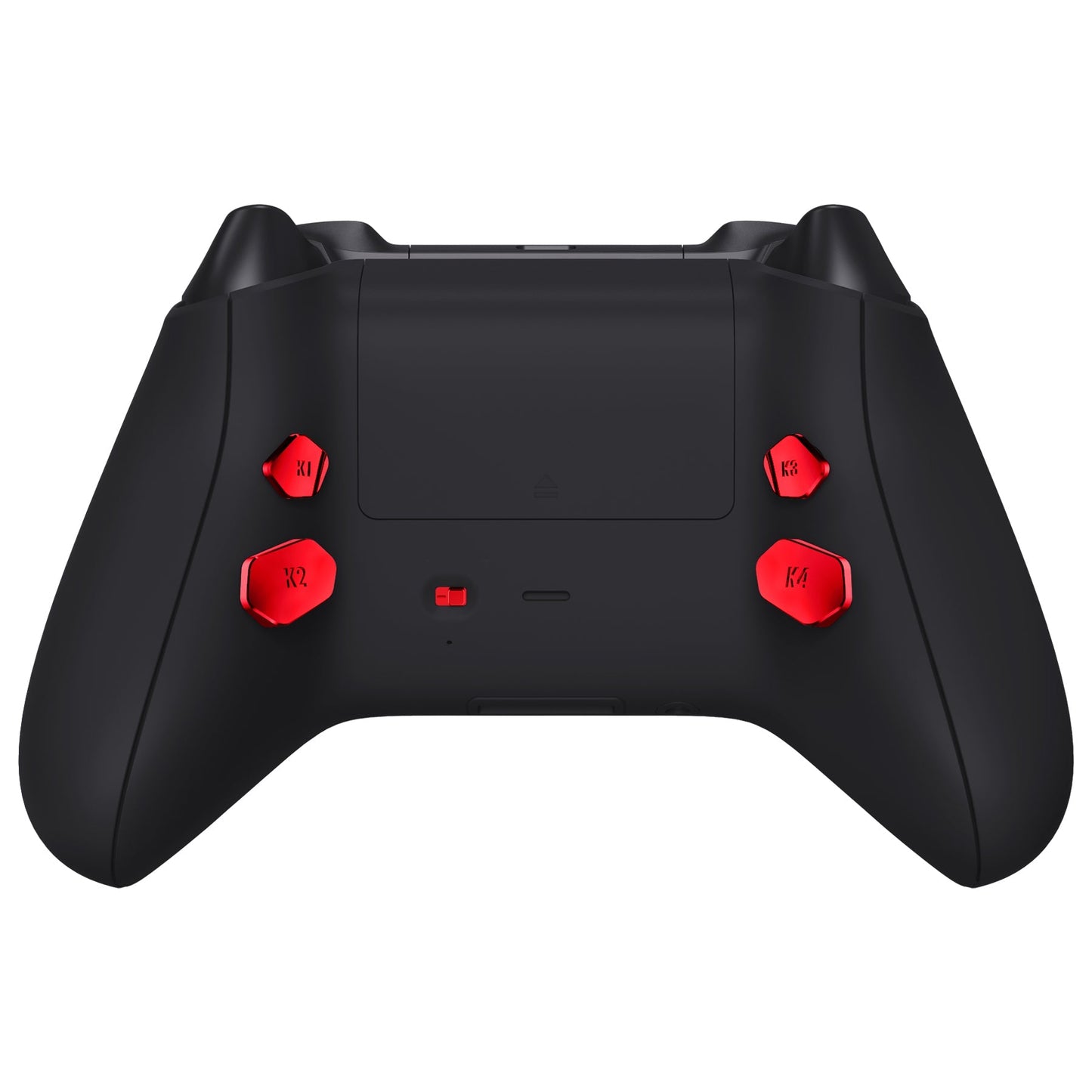 eXtremeRate Retail Chrome Red Replacement Redesigned K1 K2 K3 K4 Back Buttons Paddles & Toggle Switch for Xbox Series X/S Controller eXtremerate Hope Remap Kit - Controller & Hope Remap Board NOT Included - DX3D4003