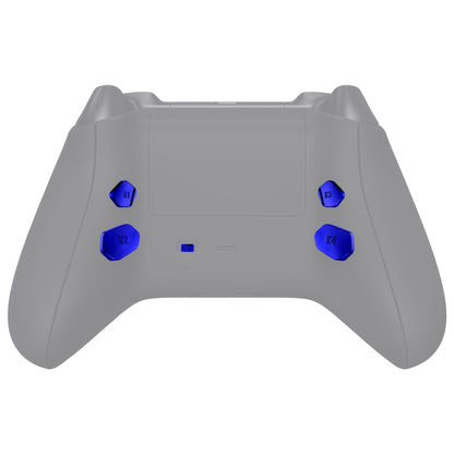 eXtremeRate Retail Chrome Blue Replacement Redesigned K1 K2 K3 K4 Back Buttons Paddles & Toggle Switch for Xbox Series X/S Controller eXtremerate Hope Remap Kit - Controller & Hope Remap Board NOT Included - DX3D4004