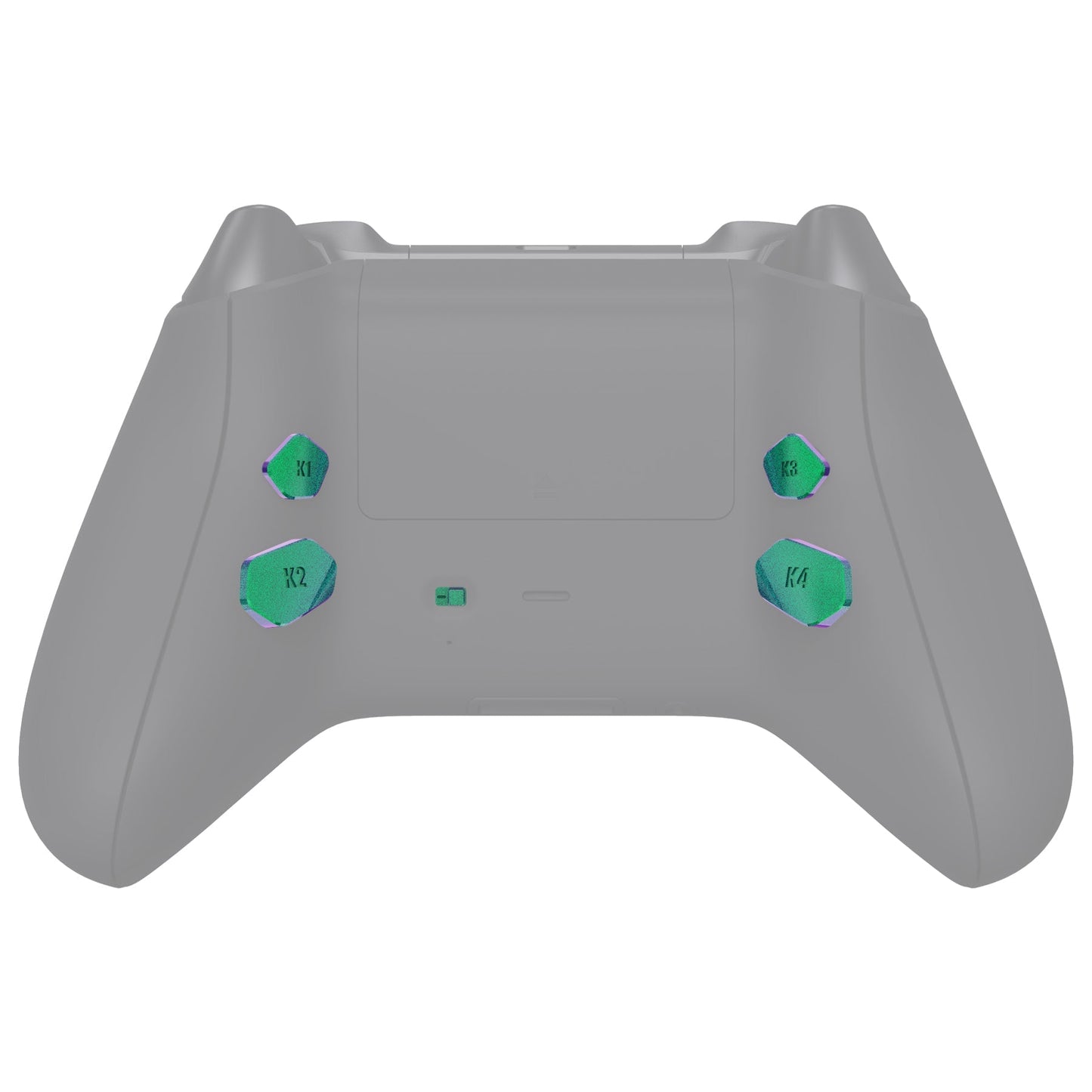 eXtremeRate Retail Chameleon Green Purple Replacement Redesigned K1 K2 K3 K4 Back Buttons Paddles & Toggle Switch for Xbox Series X/S Controller eXtremerate Hope Remap Kit - Controller & Hope Remap Board NOT Included - DX3P3002