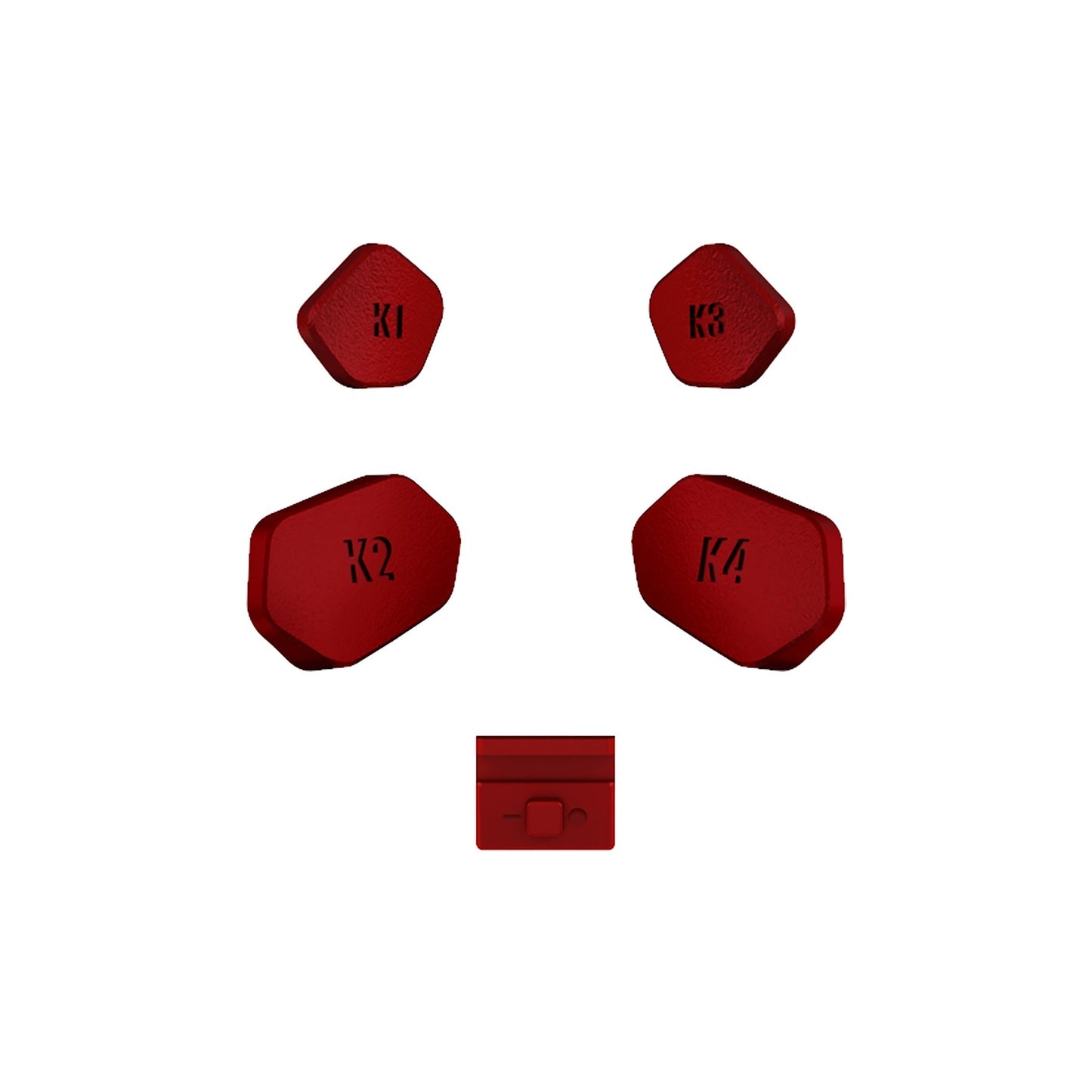 eXtremeRate Retail Scarlet Red Replacement Redesigned K1 K2 K3 K4 Back Buttons Paddles & Toggle Switch for Xbox Series X/S Controller eXtremerate Hope Remap Kit - Controller & Hope Remap Board NOT Included - DX3P3003