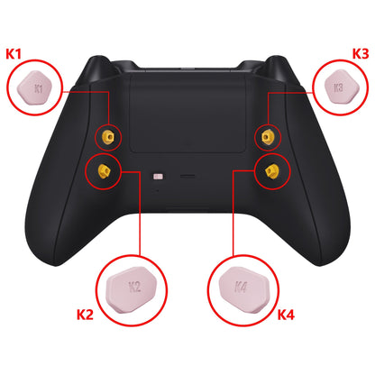 eXtremeRate Retail Cherry Blossoms Pink Replacement Redesigned K1 K2 K3 K4 Back Buttons Paddles & Toggle Switch for Xbox Series X/S Controller eXtremerate Hope Remap Kit - Controller & Hope Remap Board NOT Included - DX3P3012