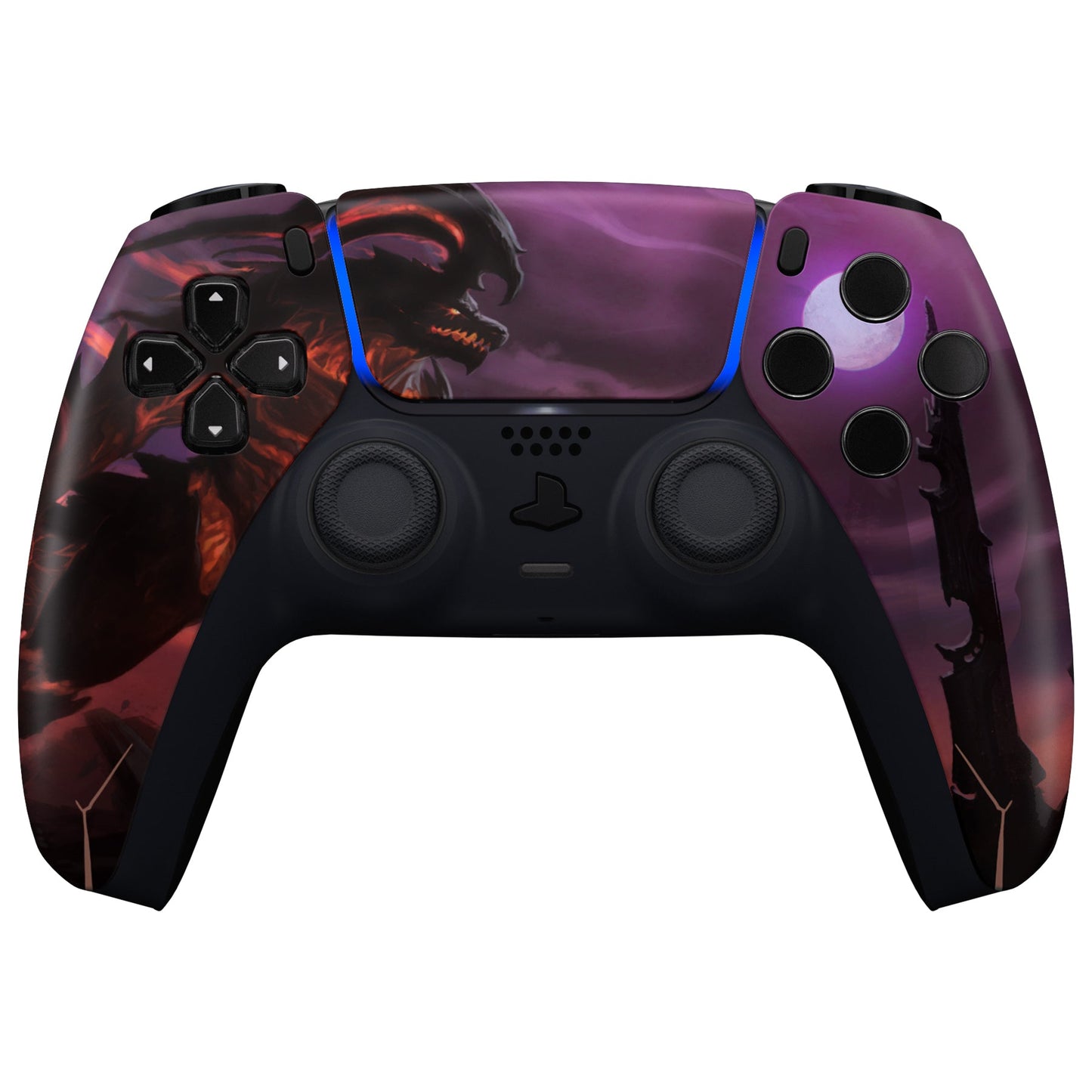 eXtremeRate Retail Dragon King Front Housing Shell Compatible with ps5 Controller BDM-010 BDM-020 BDM-030, DIY Replacement Shell Custom Touch Pad Cover Compatible with ps5 Controller - ZPFR006G3