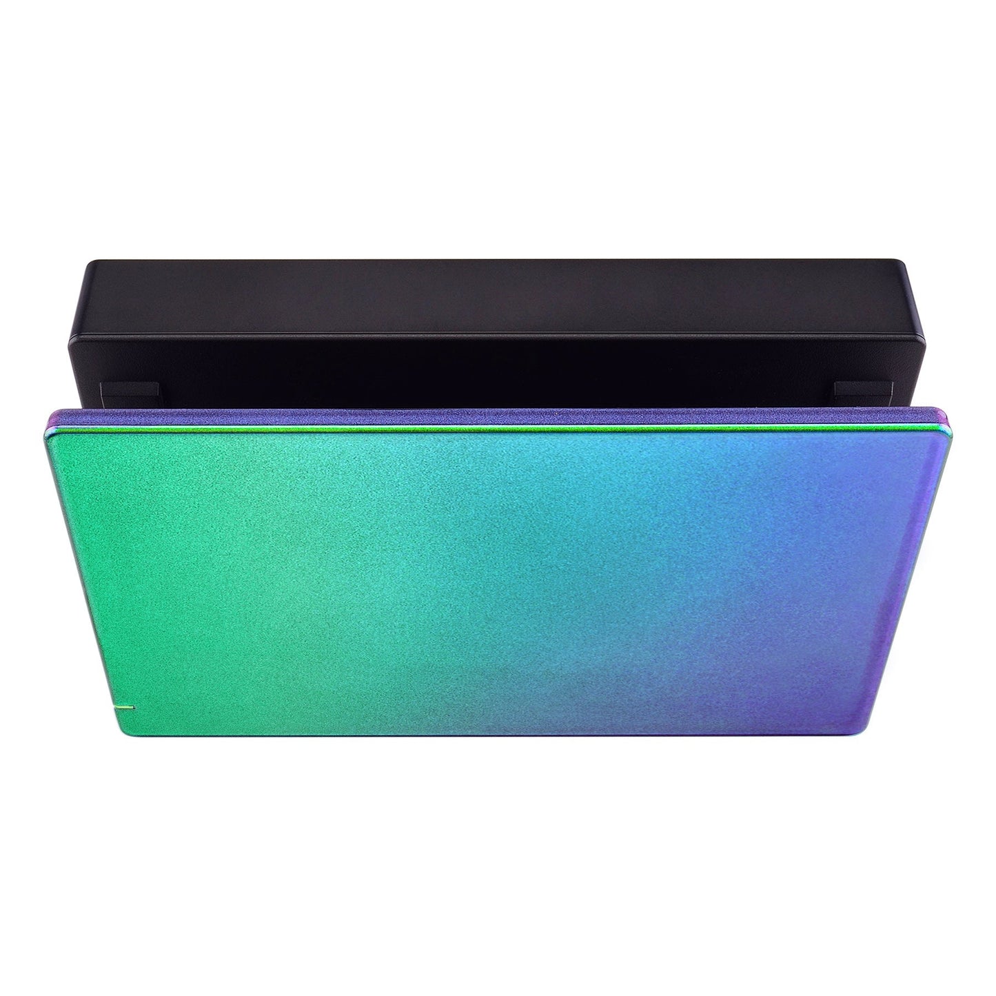 eXtremeRate Retail Custom Chameleon Glossy Faceplate for Nintendo Switch Dock, Green Purple DIY Replacement Housing Shell for Nintendo Switch Dock - Dock NOT Included - FDP302