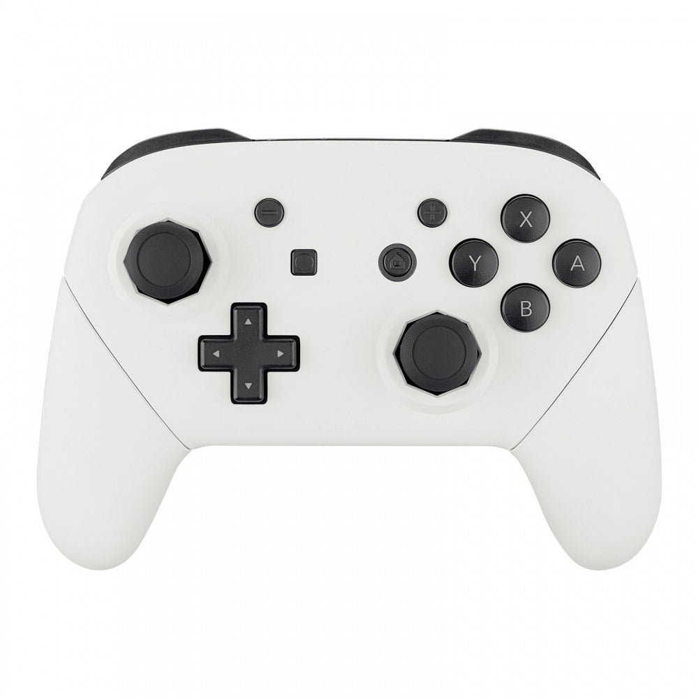 eXtremeRate Retail White Faceplate Backplate Handles Cover, Octagonal Gated Sticks Design DIY Replacement Grip Housing Shell for Nintendo Switch Pro Controller- Controller NOT Included - FRE604