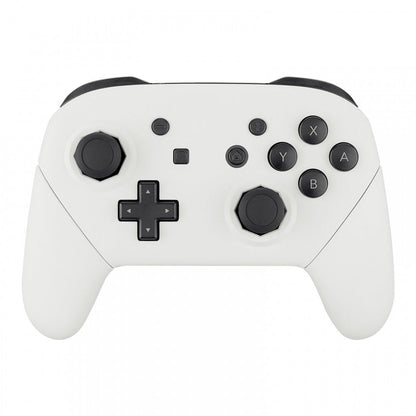 eXtremeRate Retail White Faceplate Backplate Handles Cover, Octagonal Gated Sticks Design DIY Replacement Grip Housing Shell for Nintendo Switch Pro Controller- Controller NOT Included - FRE604