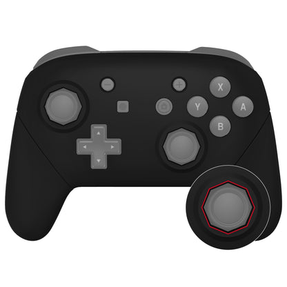 eXtremeRate Nintendo Switch Pro用 八角形ゲート付きスティックデザイン交換フルセットシェル【ブラック】