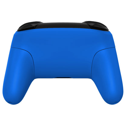 eXtremeRate Retail Blue Faceplate Backplate Handles Cover, Octagonal Gated Sticks Design DIY Replacement Grip Housing Shell for NS Switch Pro Controller - Controller NOT Included - FRE611