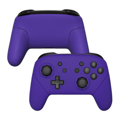 eXtremeRate Retail Purple Faceplate Backplate Handles Cover, Octagonal Gated Sticks Design DIY Replacement Grip Housing Shell for NS Switch Pro Controller - Controller NOT Included - FRE613