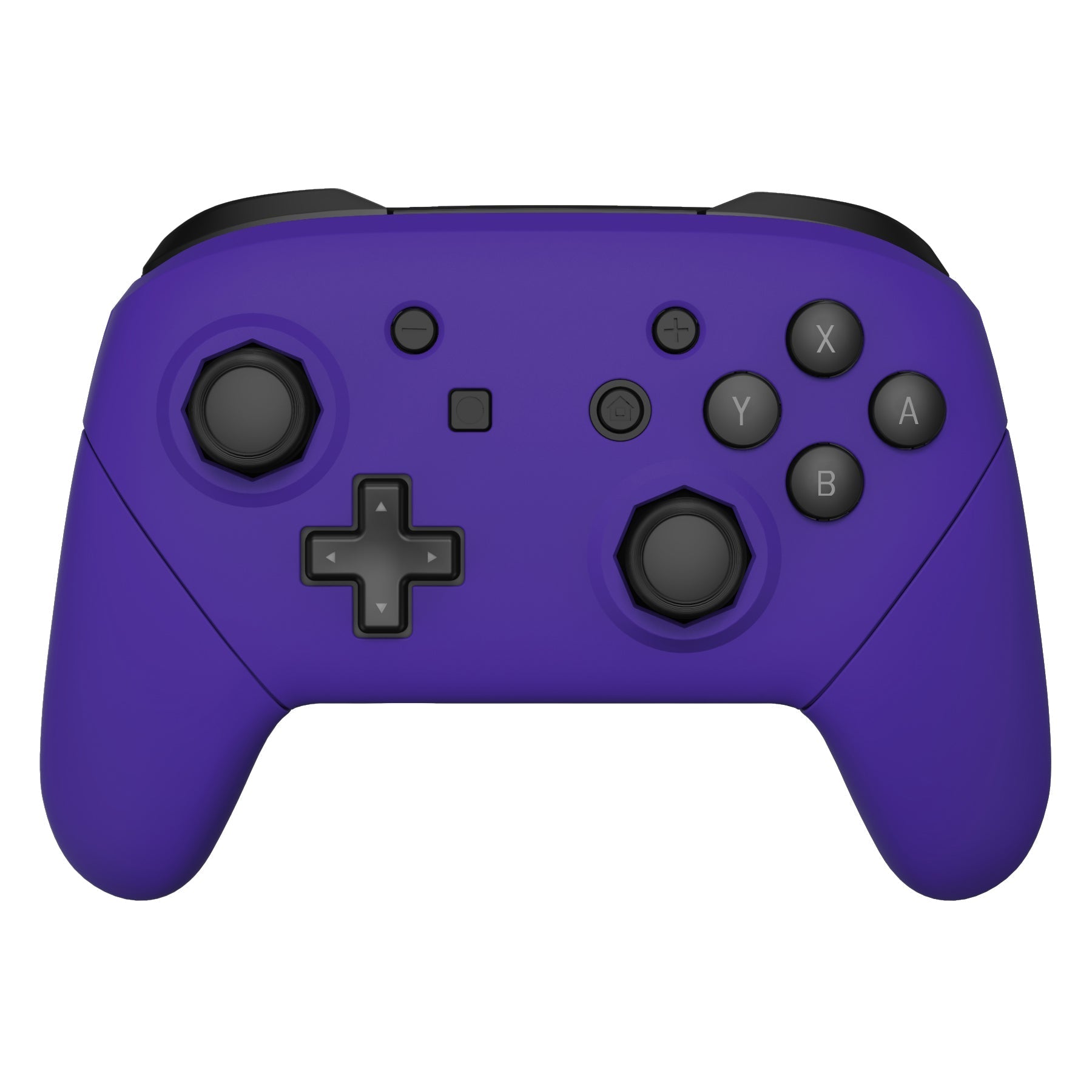 eXtremeRate Retail Purple Faceplate Backplate Handles Cover, Octagonal Gated Sticks Design DIY Replacement Grip Housing Shell for NS Switch Pro Controller - Controller NOT Included - FRE613