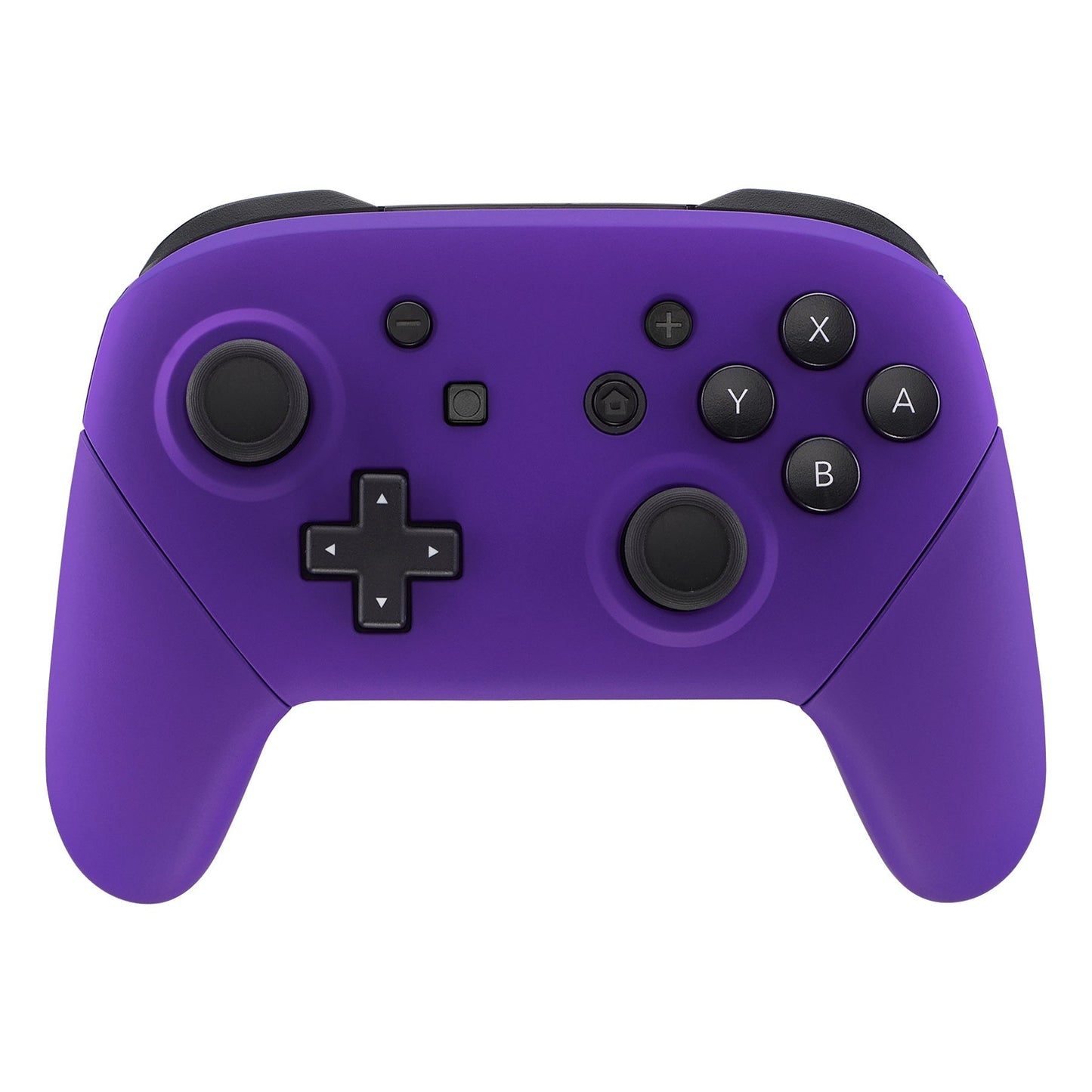 eXtremeRate Retail Purple Faceplate Backplate Handles for Nintendo Switch Pro Controller, Soft Touch DIY Replacement Grip Housing Shell Cover for Nintendo Switch Pro - Controller NOT Included - FRP305