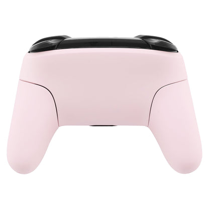 eXtremeRate Retail Cherry Blossoms Pink Faceplate Backplate Handles for Nintendo Switch Pro Controller, Soft Touch DIY Replacement Grip Housing Shell Cover for Nintendo Switch Pro - Controller NOT Included - FRP307