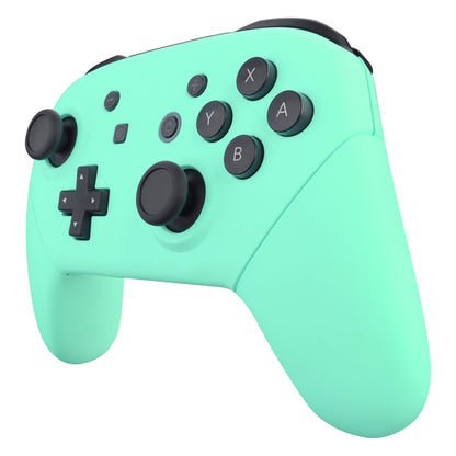 eXtremeRate Retail Mint Green Faceplate Backplate Handles for Nintendo Switch Pro Controller, Soft Touch DIY Replacement Grip Housing Shell Cover for Nintendo Switch Pro - Controller NOT Included - FRP309