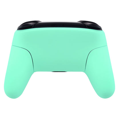 eXtremeRate Retail Mint Green Faceplate Backplate Handles for Nintendo Switch Pro Controller, Soft Touch DIY Replacement Grip Housing Shell Cover for Nintendo Switch Pro - Controller NOT Included - FRP309