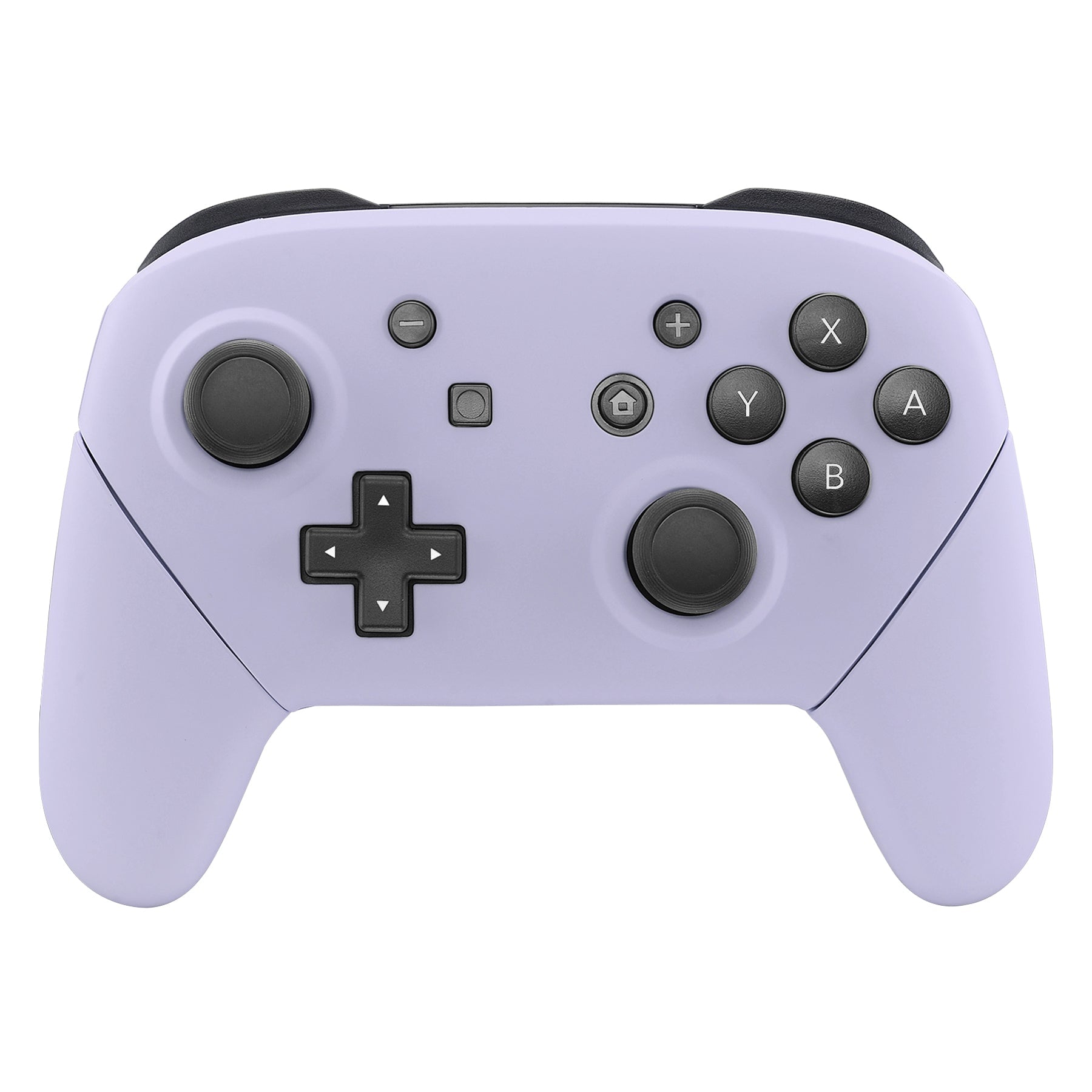 eXtremeRate Retail Light Violet Faceplate Backplate Handles for Nintendo Switch Pro Controller, Soft Touch DIY Replacement Grip Housing Shell Cover for Nintendo Switch Pro - Controller NOT Included - FRP310