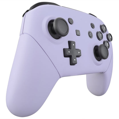 eXtremeRate Retail Light Violet Faceplate Backplate Handles for Nintendo Switch Pro Controller, Soft Touch DIY Replacement Grip Housing Shell Cover for Nintendo Switch Pro - Controller NOT Included - FRP310