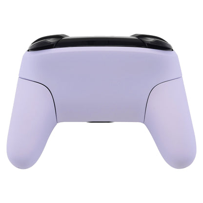 eXtremeRate Retail Light Violet Faceplate Backplate Handles for Nintendo Switch Pro Controller, Soft Touch DIY Replacement Grip Housing Shell Cover for Nintendo Switch Pro - Controller NOT Included - FRP310