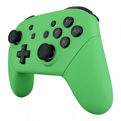 eXtremeRate Retail Green Faceplate Backplate Handles for Nintendo Switch Pro Controller, Soft Touch DIY Replacement Grip Housing Shell Cover for Nintendo Switch Pro - Controller NOT Included - FRP314