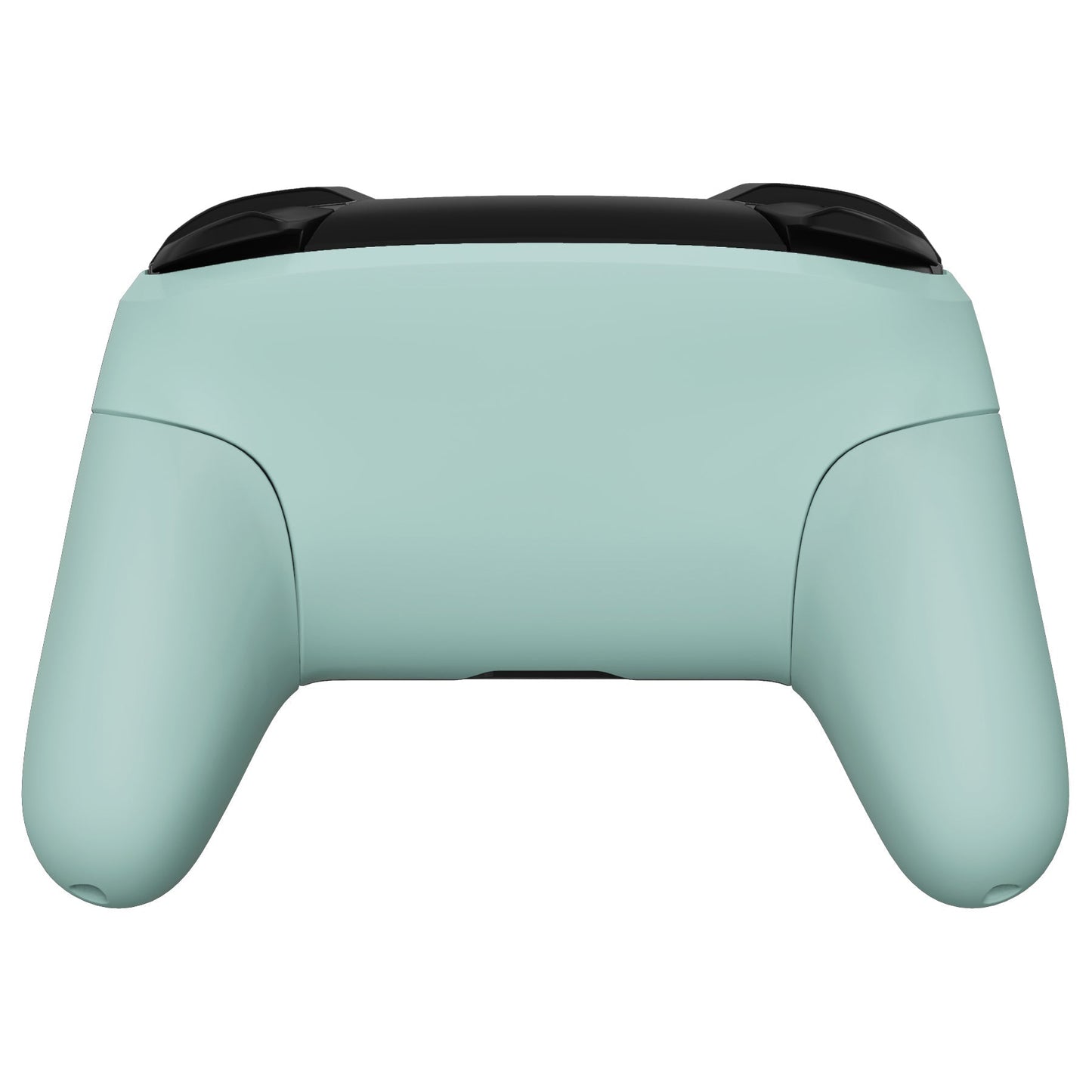 eXtremeRate Retail Light Cyan Faceplate Backplate Handles for NS Switch Pro Controller, Soft Touch DIY Replacement Grip Housing Shell Cover for NS Switch Pro - Controller NOT Included - FRP327