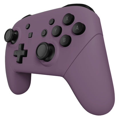 eXtremeRate Retail Dark Grayish Violet Faceplate Backplate Handles for NS Switch Pro Controller, Soft Touch DIY Replacement Grip Housing Shell Cover for NS Switch Pro - Controller NOT Included - FRP328