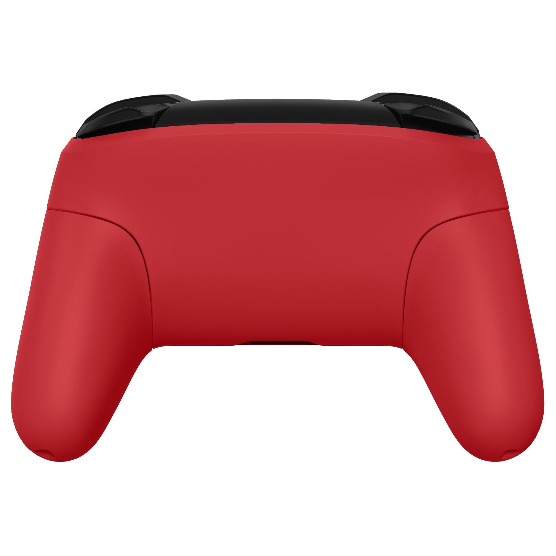 eXtremeRate Retail Passion Red Faceplate Backplate Handles for NS Switch Pro Controller, Soft Touch DIY Replacement Grip Housing Shell Cover for NS Switch Pro - Controller NOT Included - FRP332