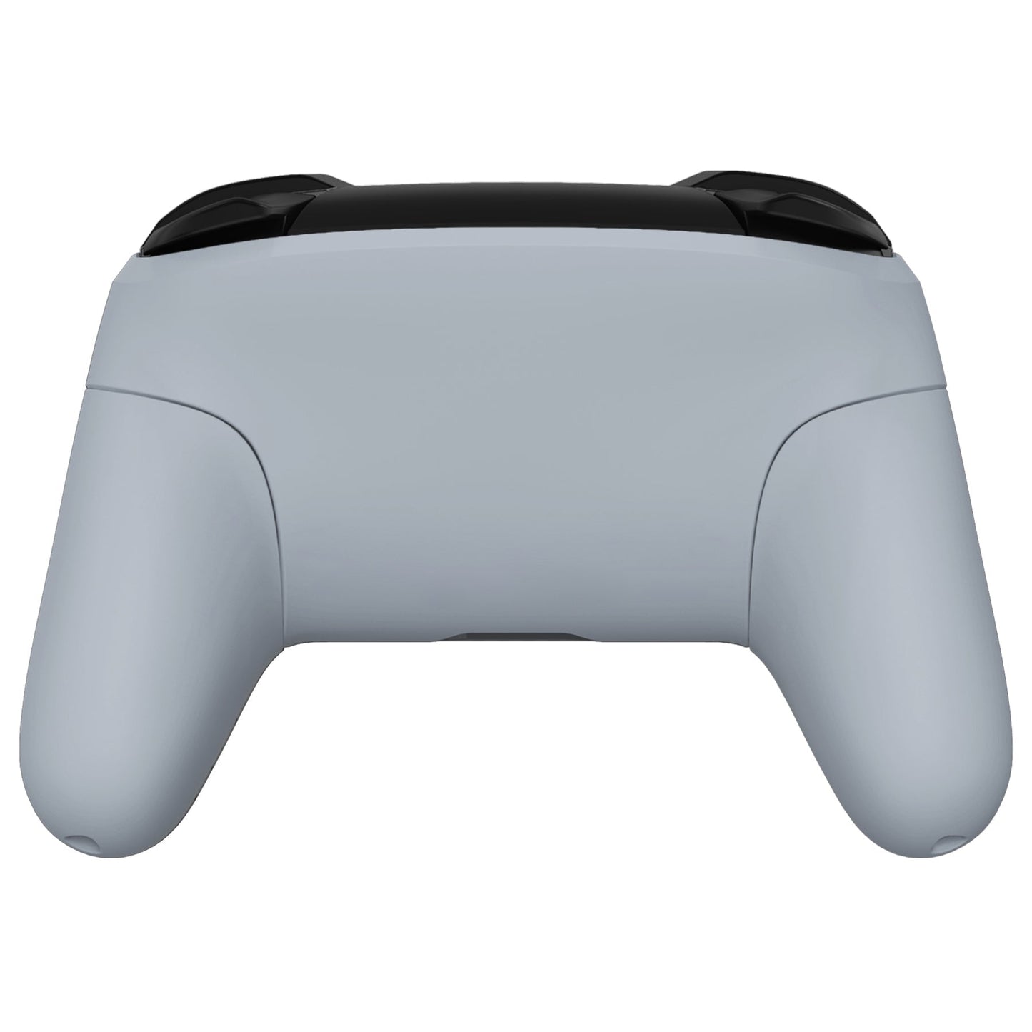 eXtremeRate Retail New Hope Gray Faceplate Backplate Handles for NS Switch Pro Controller, Soft Touch DIY Replacement Grip Housing Shell Cover for NS Switch Pro - Controller NOT Included - FRP337