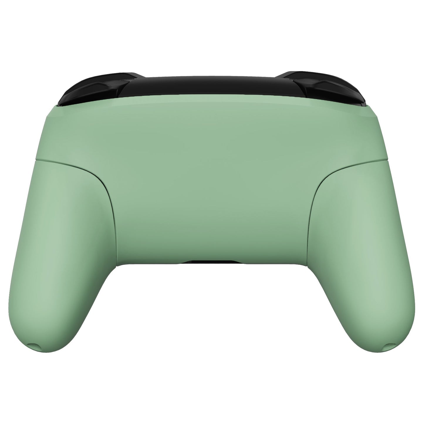 eXtremeRate Retail Matcha Green Faceplate Backplate Handles for NS Switch Pro Controller, Soft Touch DIY Replacement Grip Housing Shell Cover for NS Switch Pro - Controller NOT Included - FRP339