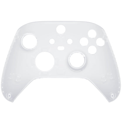 eXtremeRate Retail Replacement Front Housing Shell for Xbox Series X Controller, Transparent Clear Custom Cover Faceplate for Xbox Series S Controller - Controller NOT Included - FX3M501