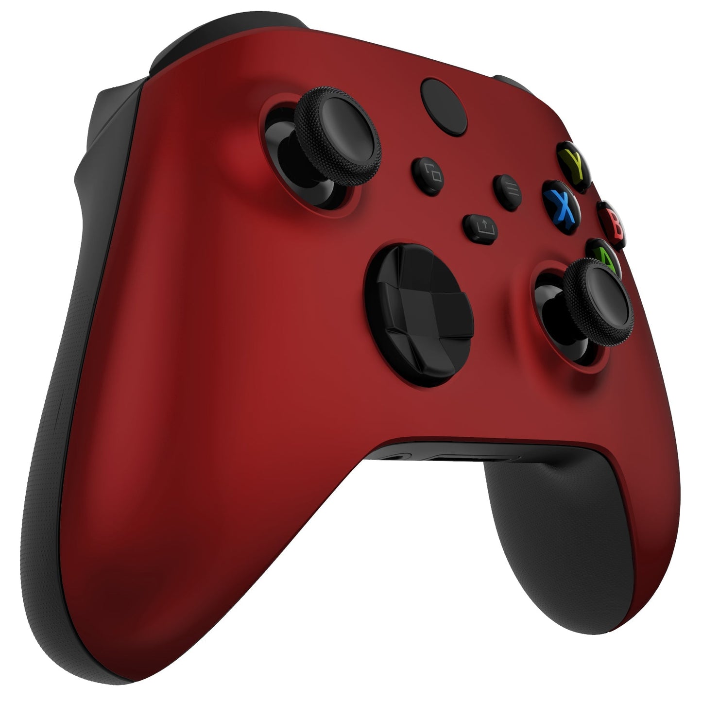 eXtremeRate Retail Scarlet Red Replacement Part Faceplate, Soft Touch Grip Housing Shell Case for Xbox Series S & Xbox Series X Controller Accessories - Controller NOT Included - FX3P303