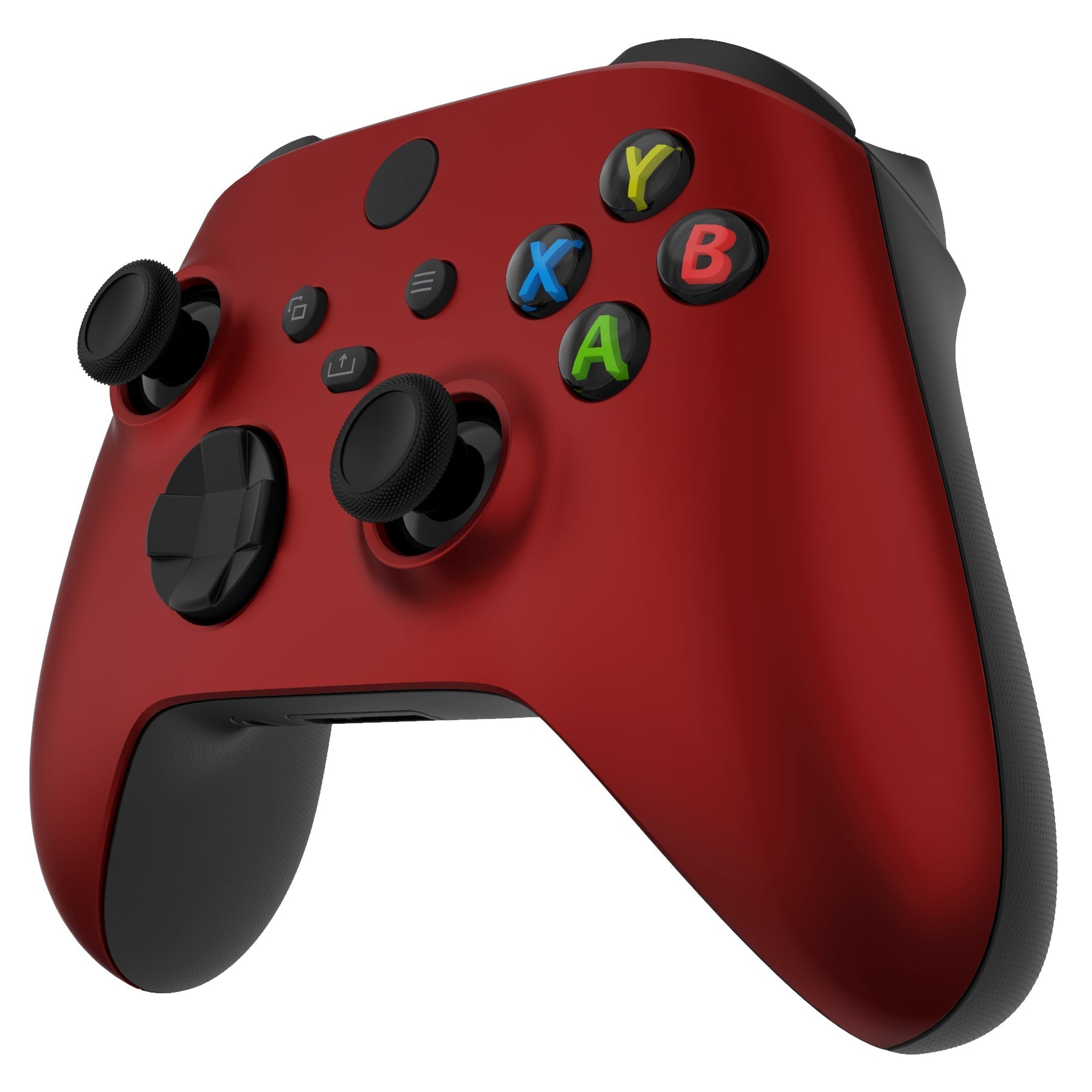 eXtremeRate Retail Scarlet Red Replacement Part Faceplate, Soft Touch Grip Housing Shell Case for Xbox Series S & Xbox Series X Controller Accessories - Controller NOT Included - FX3P303