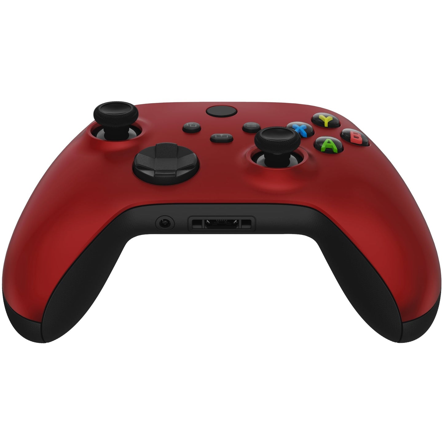 eXtremeRate Retail Scarlet Red Replacement Part Faceplate, Soft Touch Grip Housing Shell Case for Xbox Series S & Xbox Series X Controller Accessories - Controller NOT Included - FX3P303