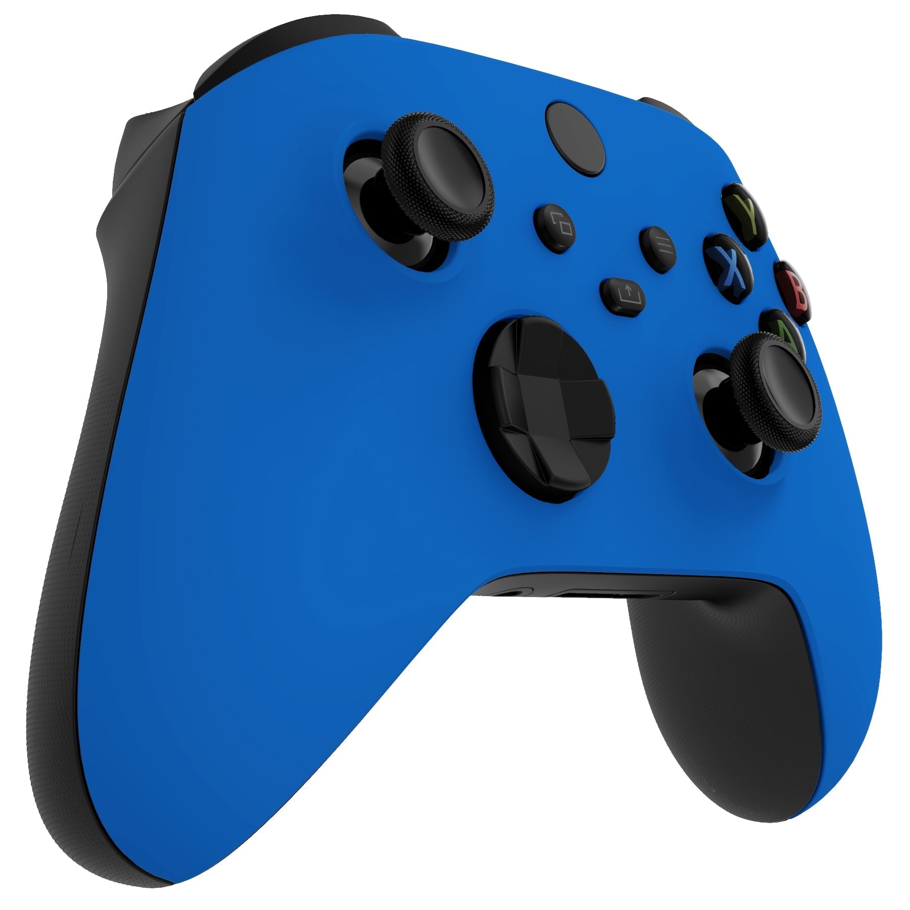 eXtremeRate Retail Blue Replacement Part Faceplate, Soft Touch Grip Housing Shell Case for Xbox Series S & Xbox Series X Controller Accessories - Controller NOT Included - FX3P305