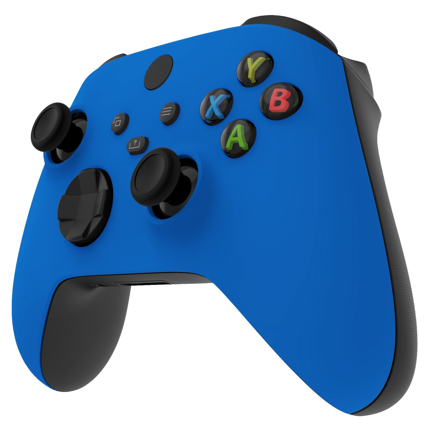 eXtremeRate Retail Blue Replacement Part Faceplate, Soft Touch Grip Housing Shell Case for Xbox Series S & Xbox Series X Controller Accessories - Controller NOT Included - FX3P305